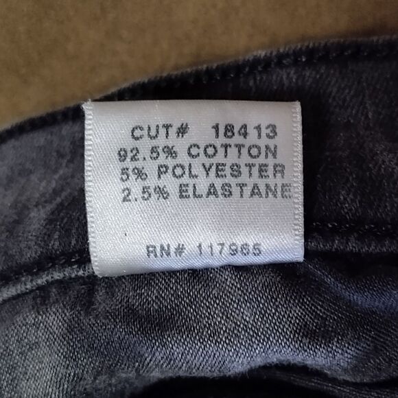 J Brand Gray Splatter Skinny Crop Outsider Jeans Sz 26 - Picture 8 of 10